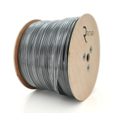 Кабель коаксиальный с питанием RITAR B305-RG690 2x0.5 мм 75 Ом для видеонаблюдения и спутникового телевидения 305 м PVC черный