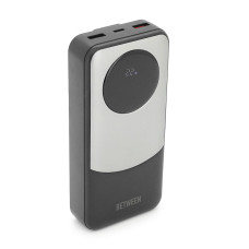 Повербанк BETWEEN BTW-P6 20000mAh 22.5W чорний з кабелями Type-C та Lightning для зарядки смартфонів і планшетів