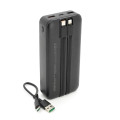 Повербанк BETWEEN BTW-P6 20000mAh 22.5W чорний з кабелями Type-C та Lightning для зарядки смартфонів і планшетів Повербанк BETWEEN BTW-P6 20000mAh 22.5W чорний з кабелями Type-C та Lightning для зарядки смартфонів і планшетів