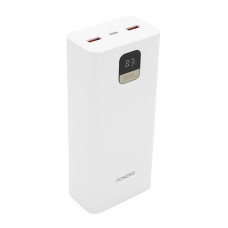 Павербанк Power Bank P55 30000mAh 2xUSB Type-C білий для зарядки смартфонів і планшетів