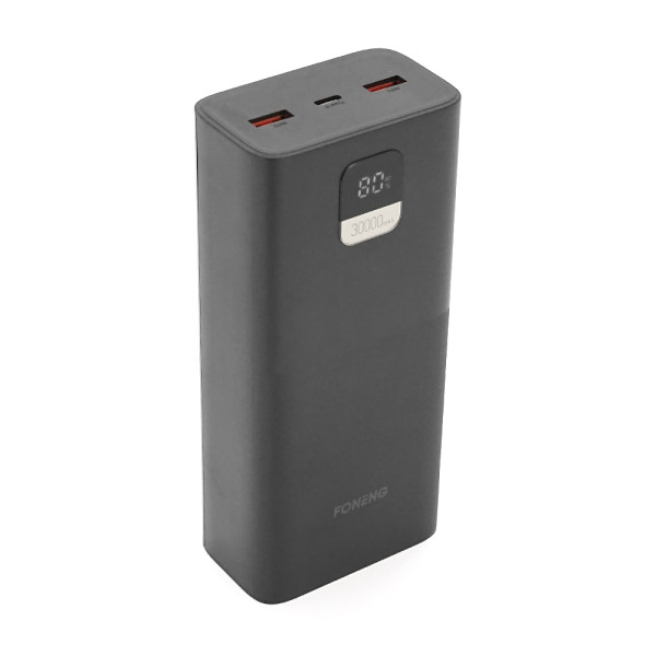 Повербанк Power Bank P55 30000mAh 2xUSB Type-C Black 0.580kg Box для зарядки смартфонів і планшетів Повербанк Power Bank P55 30000mAh 2xUSB Type-C Black 0.580kg Box для зарядки смартфонів і планшетів