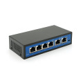 Комутатор POE 48V з 4 портами POE 100Мбіт + 2 порт Ethernet (UP-Link) 100Мбіт, корпус - метал, Black, БП у комплекті, Q18 Комутатор POE 48V з 4 портами POE 100Мбіт + 2 порт Ethernet (UP-Link) 100Мбіт, корпус - метал, Black, БП у комплекті, Q18