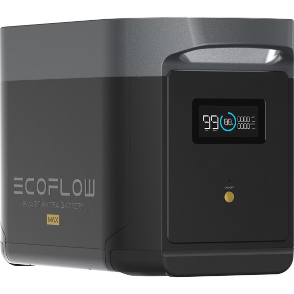 EcoFlow дополнительная батарея Li-ion 2016 Вт·ч для электростанции Delta Max IP54 черная EcoFlow дополнительная батарея Li-ion 2016 Вт·ч для электростанции Delta Max IP54 черная