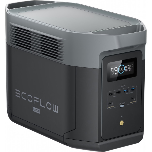 Портативная электростанция EcoFlow Delta 2 Max LFP 2048 Вт·ч 2400 Вт для резервного питания дома и кемпинга Портативная электростанция EcoFlow Delta 2 Max LFP 2048 Вт·ч 2400 Вт для резервного питания дома и кемпинга
