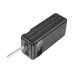 Портативный зарядный блок Power Bank HOCO J86B 60000mAh, 4USB+2Type-C+Lightning+micro, 22.5W+PD20W, с фонариком, Black, для путешествий и зарядки устройств
