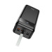 Портативный зарядный блок Power Bank HOCO J86B 60000mAh, 4USB+2Type-C+Lightning+micro, 22.5W+PD20W, с фонариком, Black, для путешествий и зарядки устройств
