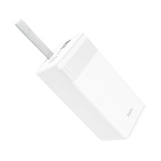 Повербанк 50000mAh HOCO J86A с 2USB и Type-C для зарядки устройств 22.5W+PD20W с фонариком белый, вес 0.975kg, идеально подходит для путешествий и активного отдыха