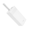 Портативный зарядное устройство Power Bank HOCO J86 40000mAh для смартфонов, планшетов, 2USB+Type-C+micro, PD20W, фонарик, белый, 0.790kg