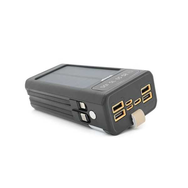 Повербанк Linkage LKP-46 Solar 30000mAh 22.5W с кабелями Type-C и Lightning для зарядки смартфонов и гаджетов Black Повербанк Linkage LKP-46 Solar 30000mAh 22.5W с кабелями Type-C и Lightning для зарядки смартфонов и гаджетов Black