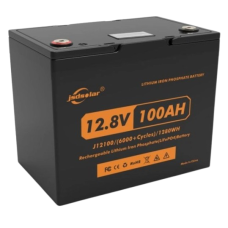 Аккумуляторная батарея LiFePO4 JSDS 12100LED 12,8В 100Ач с индикатором заряда и BMS 50A для систем видеонаблюдения и охранной сигнализации