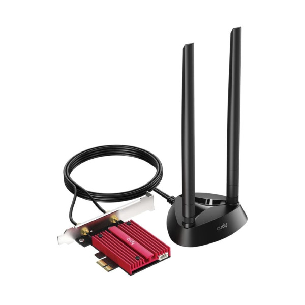 Адаптер WiFi 7 PCI-E Cudy WE9300S BE9300 с Bluetooth 5.4 для высокоскоростного подключения до 5760 Мбит/с для ПК с Windows 11 64-bit Адаптер WiFi 7 PCI-E Cudy WE9300S BE9300 с Bluetooth 5.4 для высокоскоростного подключения до 5760 Мбит/с для ПК с Windows 11 64-bit