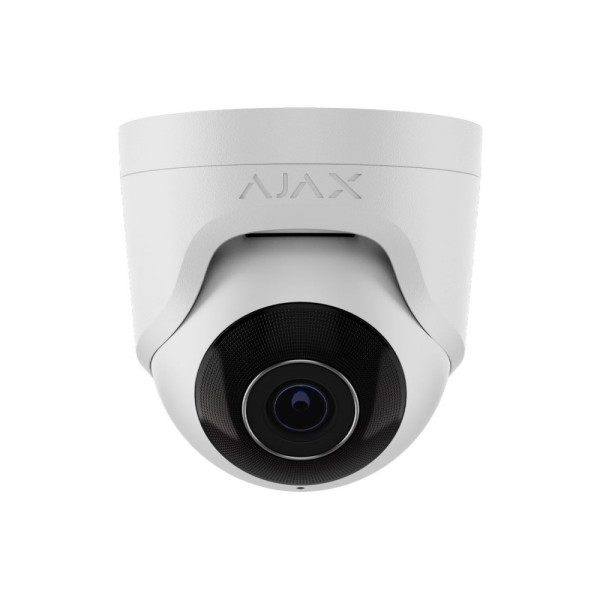IP-видеокамера Ajax TurretCam (8 Мп/4 мм) white, проводная с разрешением 8 Мп и углом обзора до 85° IP-видеокамера Ajax TurretCam (8 Мп/4 мм) white, проводная с разрешением 8 Мп и углом обзора до 85°
