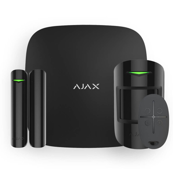 Комплект бездротової сигналізації Ajax StarterKit black Комплект бездротової сигналізації Ajax StarterKit black