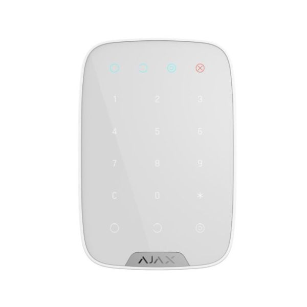 Беспроводная сенсорная клавиатура Ajax Keypad white Беспроводная сенсорная клавиатура Ajax Keypad white