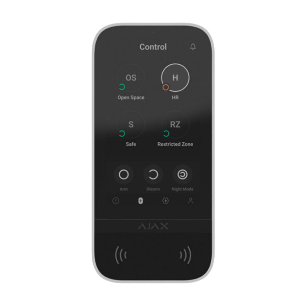 Клавіатура Ajax KeyPad TouchScreen white бездротова з сенсорним екраном Клавіатура Ajax KeyPad TouchScreen white бездротова з сенсорним екраном