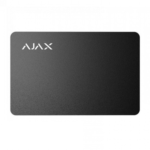 Захищена безконтактна картка Ajax Pass black (комплект 10 шт.) для клавіатури KeyPad Plus Захищена безконтактна картка Ajax Pass black (комплект 10 шт.) для клавіатури KeyPad Plus