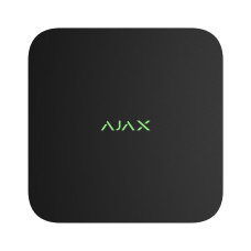 Мережевий відеореєстратор Ajax NVR DC black на 16 каналів з живленням від низьковольтного джерела