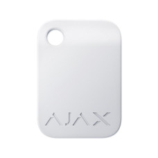 Захищений безконтактний брелок Ajax Tag white (комплект 100 шт.) для клавіатури KeyPad Plus