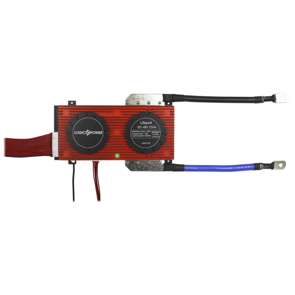Smart BMS плата LiFePO4 48V 16S для систем зберігання енергії, розряд 250A, заряд 125A, UART, RS485, CAN, балансування 16 каналів Smart BMS плата LiFePO4 48V 16S для систем зберігання енергії, розряд 250A, заряд 125A, UART, RS485, CAN, балансування 16 каналів