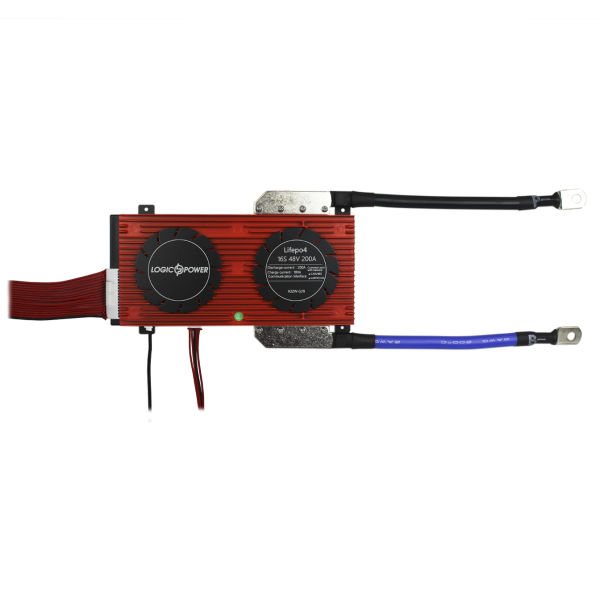 Смарт BMS плата LiFePO4 48V 16S Dis 200A Ch 100A UART+RS485+CAN для управління електричними акумуляторами із захистом і балансуванням Смарт BMS плата LiFePO4 48V 16S Dis 200A Ch 100A UART+RS485+CAN для управління електричними акумуляторами із захистом і балансуванням