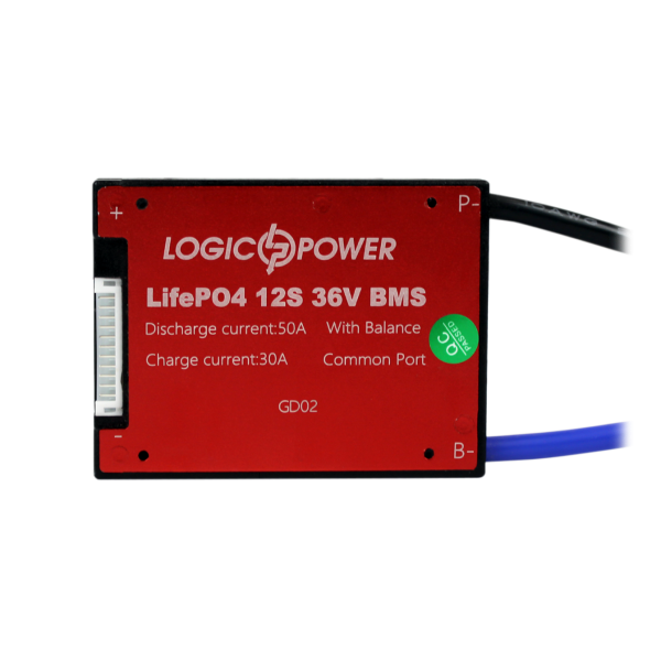 BMS плата LiFePO4 36V 12S Dis 50A Ch 30A для Lithium Iron Phosphate аккумуляторов с защитой и балансировкой тока BMS плата LiFePO4 36V 12S Dis 50A Ch 30A для Lithium Iron Phosphate аккумуляторов с защитой и балансировкой тока
