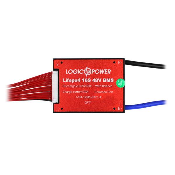 BMS плата для управління та балансування LiFePO4 48V 16S Dis 60A Ch 30A для безпечного контролю акумуляторних систем BMS плата для управління та балансування LiFePO4 48V 16S Dis 60A Ch 30A для безпечного контролю акумуляторних систем