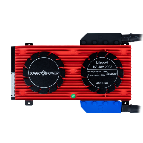 BMS плата для LiFePO4 акумуляторів 48V 16S Dis 200A Ch 100A з контролем напруги та балансуванням ємності BMS плата для LiFePO4 акумуляторів 48V 16S Dis 200A Ch 100A з контролем напруги та балансуванням ємності