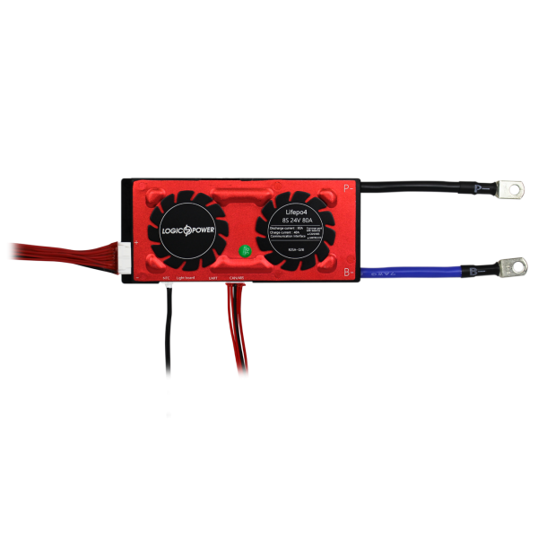 Smart BMS LiFePO4 плата 24V 8S Dis 80A Ch 40A UART RS485 CAN для балансировки и защиты аккумуляторов Smart BMS LiFePO4 плата 24V 8S Dis 80A Ch 40A UART RS485 CAN для балансировки и защиты аккумуляторов