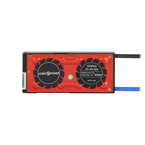 Контроллер BMS для LiFePO4 36V 12S Dis 80A Ch 40A для аккумуляторных батарей с управлением и балансировкой Контроллер BMS для LiFePO4 36V 12S Dis 80A Ch 40A для аккумуляторных батарей с управлением и балансировкой