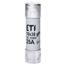 Запобіжник ETI CH 10x38 gPV 25A 1000V (30kA) (2625139)