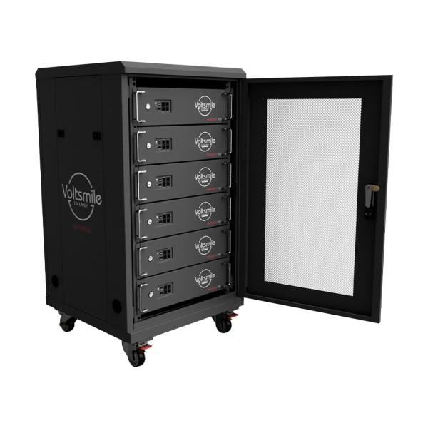 Шкаф 19" 20U для установки аккумуляторных батарей RPC-V10 с панелью постоянного тока 350 А и защитой IP20