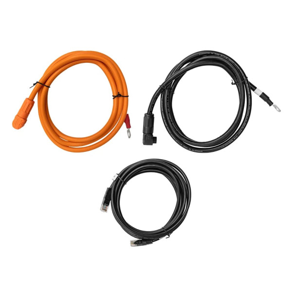 Кабелі живлення для інвертора Voltsmile Standard Power Cable Set для підключення акумулятора 4AWG 2 м «+», 2 м «-», 2 м зв’язку Кабелі живлення для інвертора Voltsmile Standard Power Cable Set для підключення акумулятора 4AWG 2 м «+», 2 м «-», 2 м зв’язку