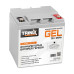 Гелева акумуляторна батарея 12В 26Аг Trinix TGL12V26Ah/20Hr GEL для систем відеоспостереження та охоронних пристроїв 166x175x125 мм, вага 8.3 кг