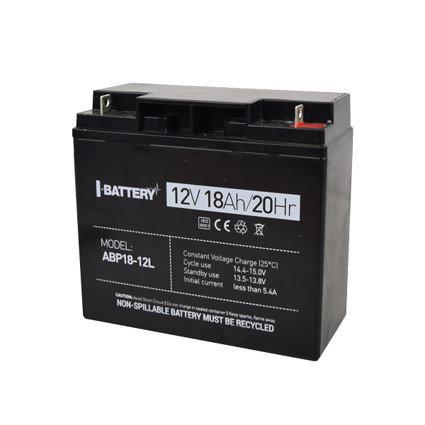 Акумуляторна батарея 12В 18А·год I-Battery ABP18-12L AGM для блоку безперебійного живлення та систем відеоспостереження Акумуляторна батарея 12В 18А·год I-Battery ABP18-12L AGM для блоку безперебійного живлення та систем відеоспостереження