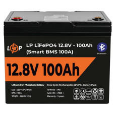Акумулятор LiFePO4 12V 100 Ah для резервного живлення з Smart BMS та Bluetooth моніторингом для охоронних систем та зберігання енергії