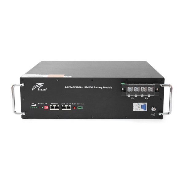 Акумуляторна батарея Ritar LiFePO4 48V 100Ah 4800Wh BMS100@16S Акумуляторна батарея Ritar LiFePO4 48V 100Ah 4800Wh BMS100@16S