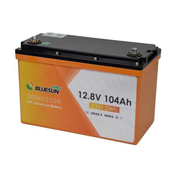 Акумулятор LiFePO4 12.8В 104А·год Bluesun BSM12104 LFP для резервного живлення охоронних систем та ІБП Акумулятор LiFePO4 12.8В 104А·год Bluesun BSM12104 LFP для резервного живлення охоронних систем та ІБП