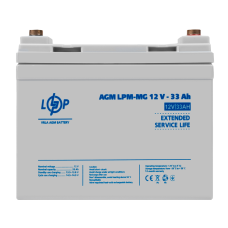 Аккумулятор мультигелевый LPM-MG 12V - 33 Ah для систем видеонаблюдения и охранных сигнализаций