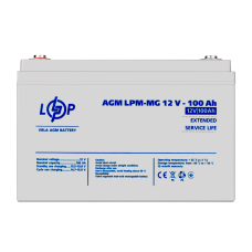 Аккумулятор мультигелевый LPM-MG 12V - 100 Ah для систем бесперебойного питания и видеонаблюдения, универсальный, герметичный и надежный источник энергии