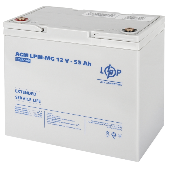 Мультигелевый аккумулятор 12V 55 Ah для систем видеонаблюдения, охранных сигнализаций и бесперебойного питания Мультигелевый аккумулятор 12V 55 Ah для систем видеонаблюдения, охранных сигнализаций и бесперебойного питания