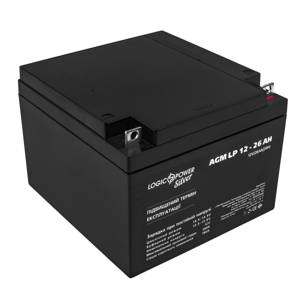 Акумулятор AGM LP 12V - 26 Ah Silver Акумулятор AGM LP 12V - 26 Ah Silver