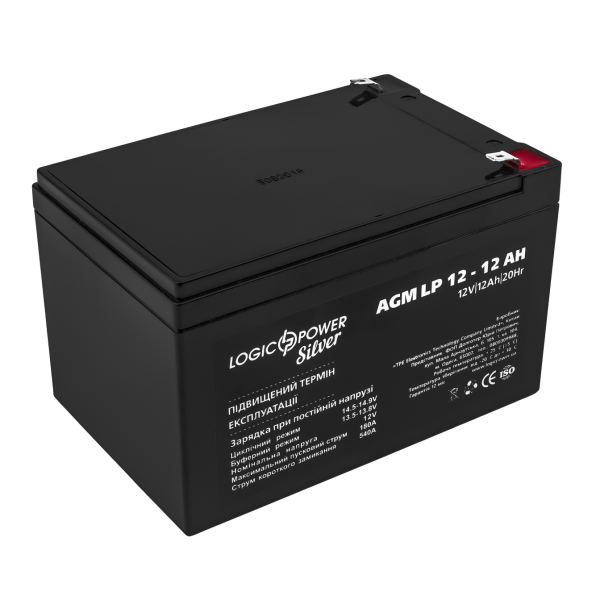 Акумулятор AGM LP 12V - 12 Ah Silver Акумулятор AGM LP 12V - 12 Ah Silver