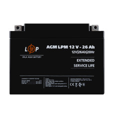 Розпродаж (4134) Акумулятор AGM LPM 12V - 26 Ah (09-2024) Розпродаж (4134) Акумулятор AGM LPM 12V - 26 Ah (09-2024)