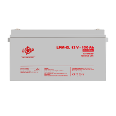 Гелевый аккумулятор LPM-GL 12V 150 Ah для солнечных станций и резервного питания с высоким ресурсом циклов и универсальным применением