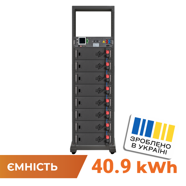 Акумулятор LP LiFePO4 Battery HVM 409,6V 100Ah (40960 Wh) BMS 125А AB Lrack black Акумулятор LP LiFePO4 Battery HVM 409,6V 100Ah (40960 Wh) BMS 125А AB Lrack black