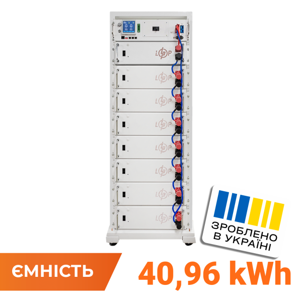 Акумулятор LP LiFePO4 Battery HVM 409,6V 100Ah (40960 Wh) BMS 125А AB Lrack white Акумулятор LP LiFePO4 Battery HVM 409,6V 100Ah (40960 Wh) BMS 125А AB Lrack white