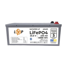 Акумулятор LP LiFePO4 25,6V - 230 Ah (5888Wh) (BMS 150A/115А) МЕТАЛ Smart BT RS485 Акумулятор LP LiFePO4 25,6V - 230 Ah (5888Wh) (BMS 150A/115А) МЕТАЛ Smart BT RS485