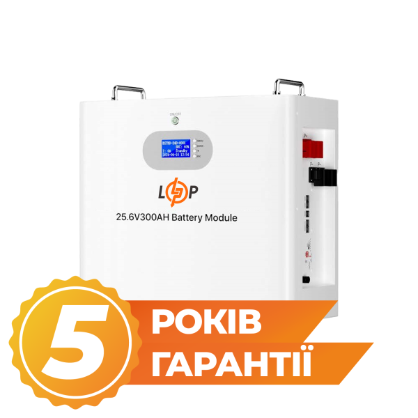 Акумулятор LP LiFePO4 25,6V - 300 Ah 7680Wh (Smart BMS 200A) RS485/CAN Акумулятор LP LiFePO4 25,6V - 300 Ah 7680Wh (Smart BMS 200A) RS485/CAN