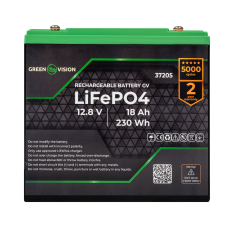 Акумулятор LiFePO4 12V 18 Ah (230 Wh) для систем зберігання енергії з високим ККД та тривалим терміном експлуатації
