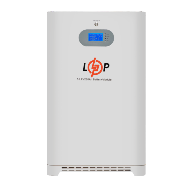 Акумулятор LP LiFePO4 51,2V - 280 Ah (14336 Wh) (Smart BMS 200A) с LCD AB RS485/CAN Акумулятор LP LiFePO4 51,2V - 280 Ah (14336 Wh) (Smart BMS 200A) с LCD AB RS485/CAN